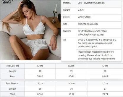 Bellafera Celeste Satin Pyjama Set