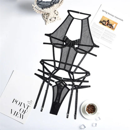 Mesh Lace Bodysuit – Midnight Signature Collection