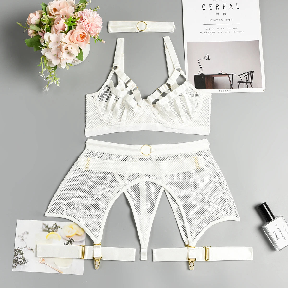 White Lace Lingerie Set – Pure Elegance Collection