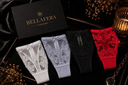 French Romantic Hollow Out Floral Lace Thong Women's Sexy Transparent G-string Underwear Hot Temptation Bow Lingerie S-XL