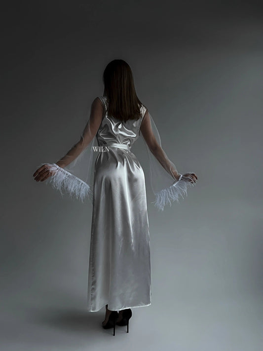 Bellafera Goddess Satin Robe