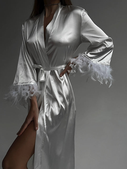 Bellafera Affection Satin Robe