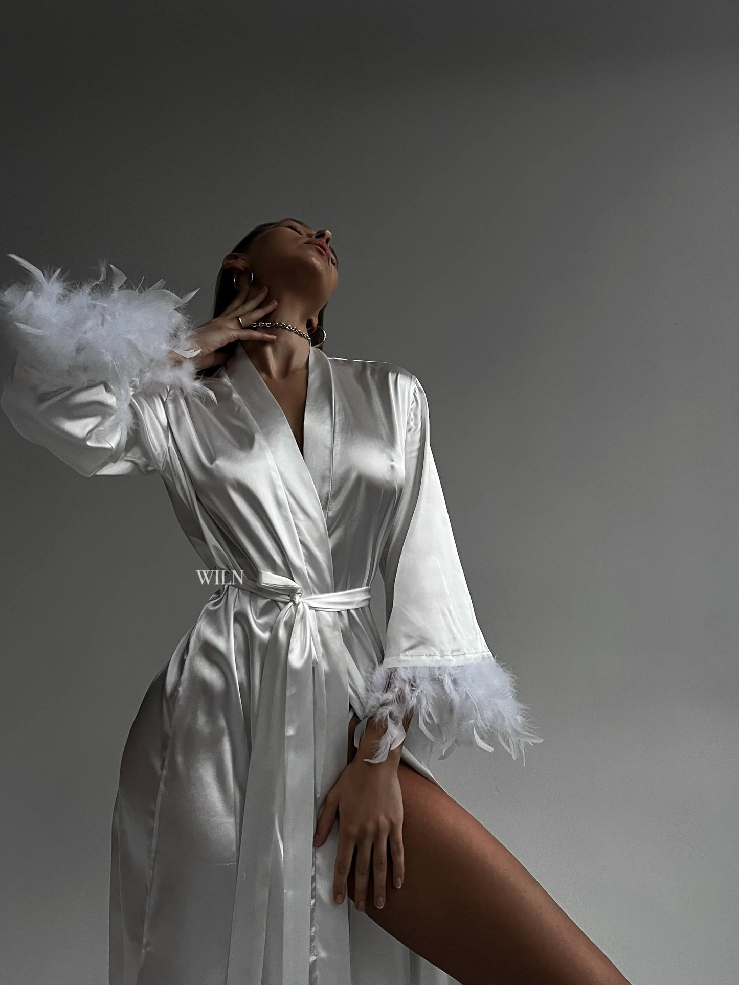 Bellafera Affection Satin Robe
